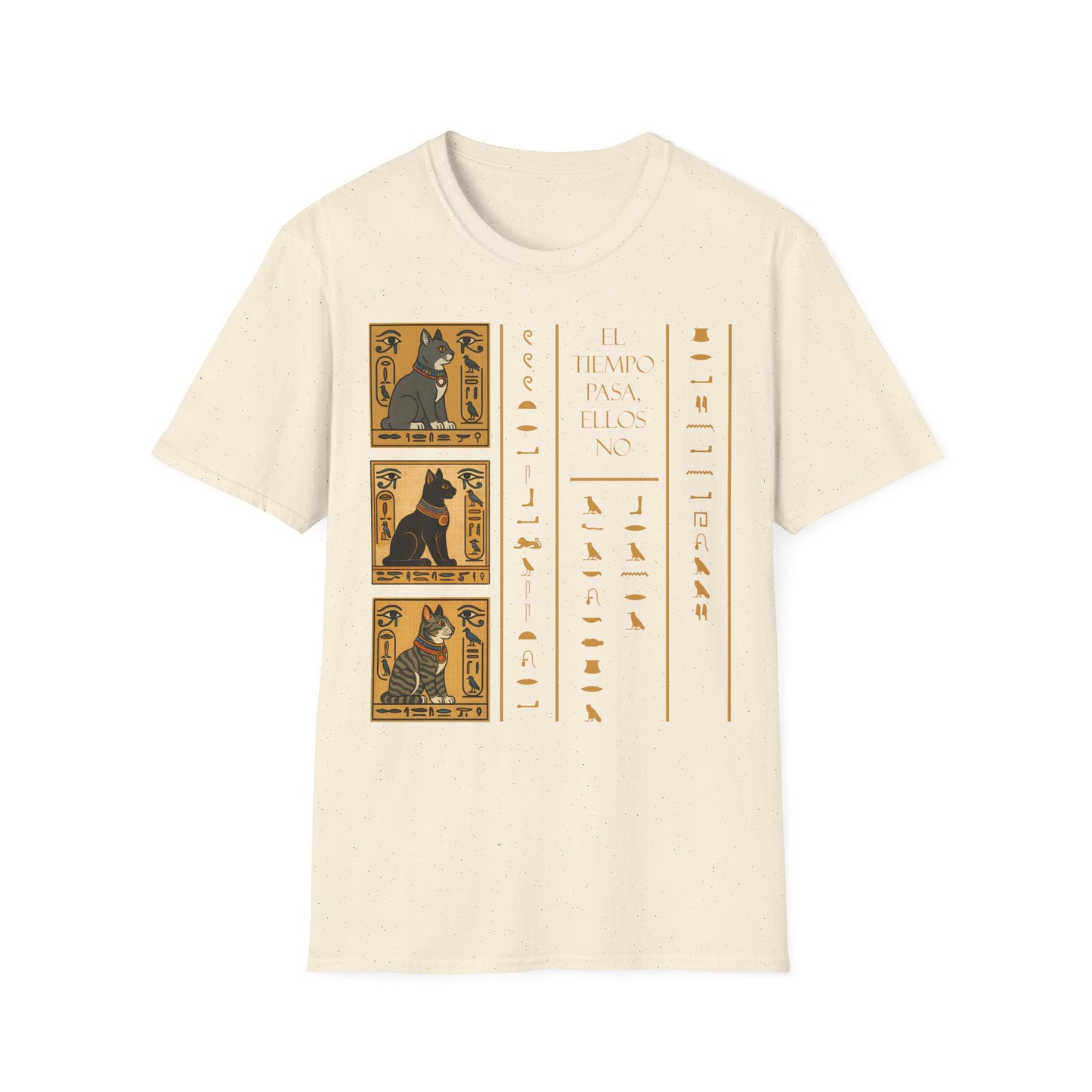 Egyptian Hieroglyphs Unisex T-Shirt, el tie,po pasa, ellos no